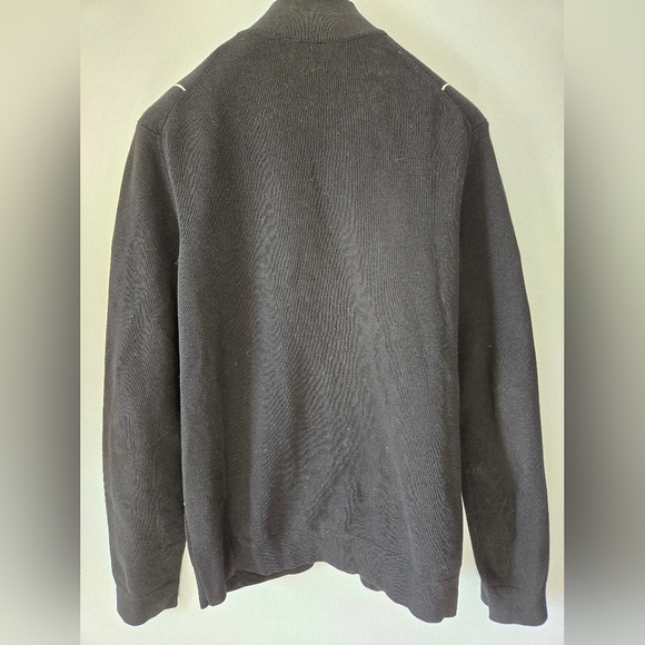 MEXX Black and Brown Grid Pattern Cotton Sweater. Mens L - Picture 2 of 7